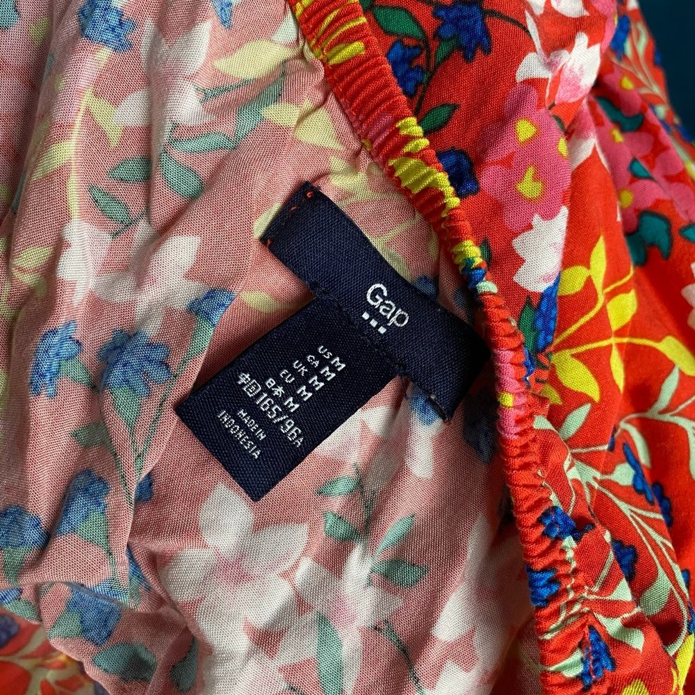 Gap Floral Print Fit & Flare Cami Dress - Picture 6 of 7